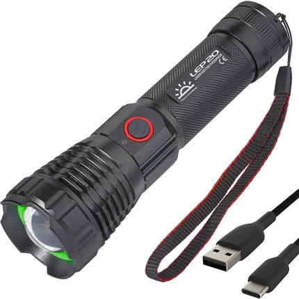 LASER Taschenlampe LEP20 - 1.100 Lumen - Wiederaufladbar - Wasserdicht