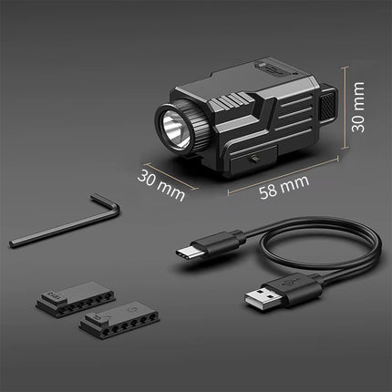 Lamp - Rechargeable - Left-Right Operation - Picatinny - 800 Lumen