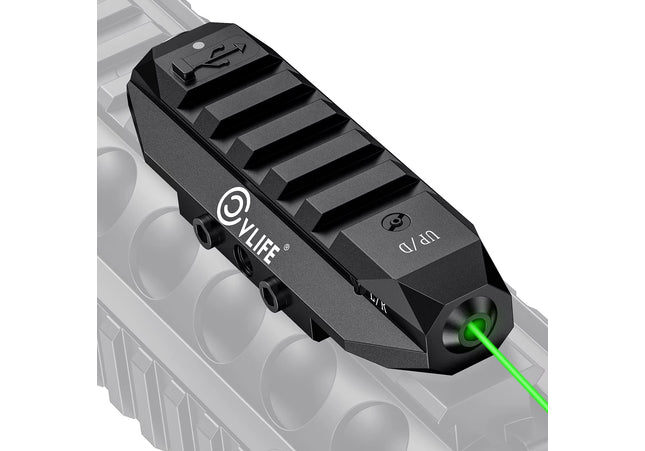 Laser - Groen - Oplaadbaar - Stevige Aluminium Behuizing - Picatinny
