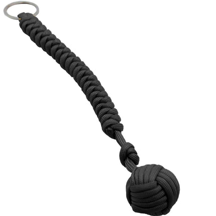 Monkey Ball Schlüsselanhänger - 24 cm - Stahlkugel - Schwarz