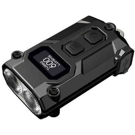 Nitecore TINI3 Sleutelhangerlamp - Oplaadbaar - Display - 600 Lumen - Zwart