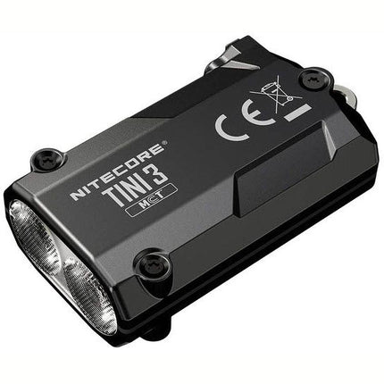 Nitecore TINI3 Sleutelhangerlamp - Oplaadbaar - Display - 600 Lumen - Zwart