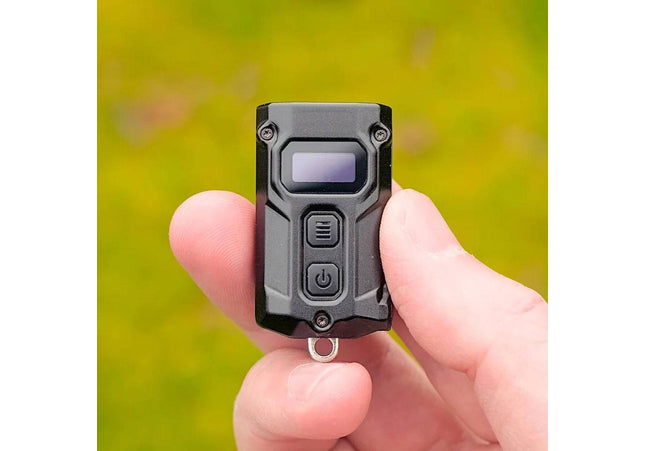 Nitecore TINI3 Sleutelhangerlamp - Oplaadbaar - Display - 600 Lumen - Zwart