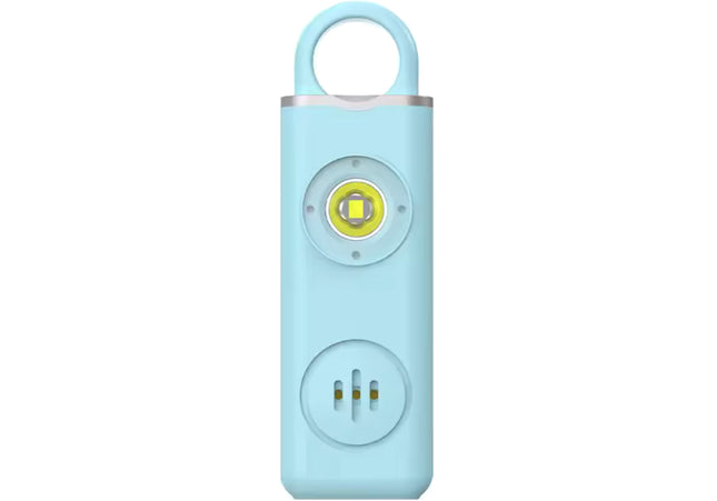 Personal Alarm - Panic Alarm - Keychain - 130 Decibel - USB Rechargeable - Blue
