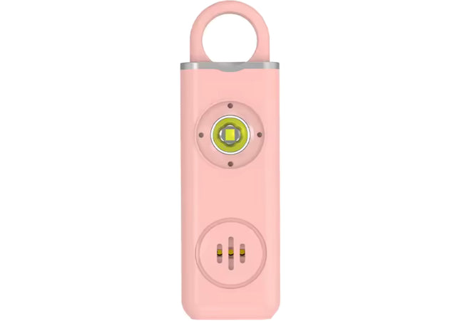 Personal Alarm - Panic Alarm - Keychain - 130 Decibel - USB Rechargeable - Pink