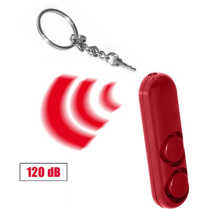Personal Alarm - Panikalarm - Schlüsselanhänger - 120 Dezibel - Rot
