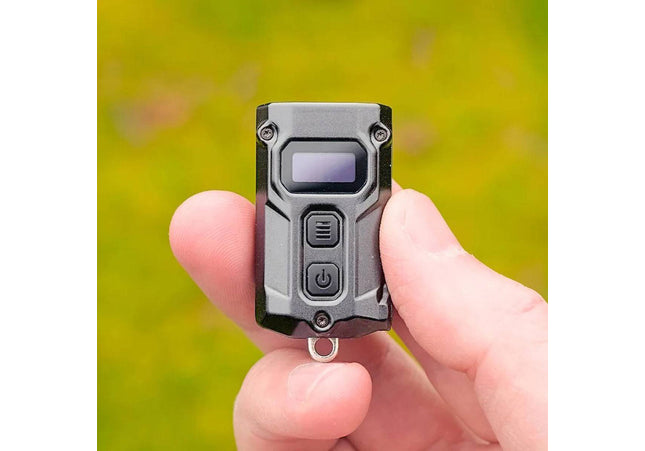 Nitecore TINI2 Keychain Light - Rechargeable - Display - 600 Lumens - Silver