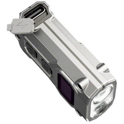 Nitecore TINI2 Schlüsselbundleuchte - Wiederaufladbar - Display - 600 Lumen - Silber