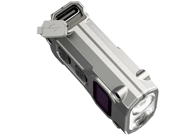 Nitecore TINI2 Keychain Light - Rechargeable - Display - 600 Lumens - Silver