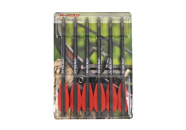 VLAD/Cobra Bolzen - 6,5" - Carbon - Bodkin - 6 Stück