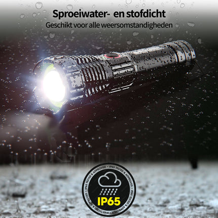 LED Zaklamp XHP90 - 5.200 lumen - Oplaadbaar - Waterdicht